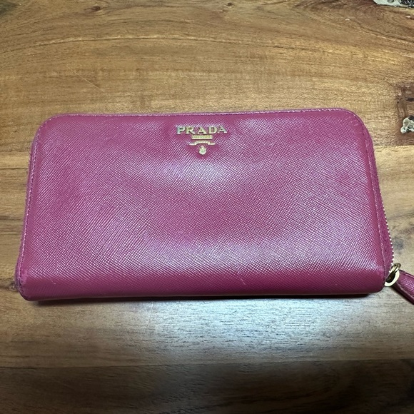 Prada Handbags - 1005-Beautiful Vintage Prada Wallet!! Great color for Spring!!